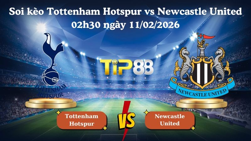 TIP88 Nhận định soi kèo Tottenham Hotspur vs Newcastle United 02h30 ngày 11/02/2026 - Ngoại Hạng Anh