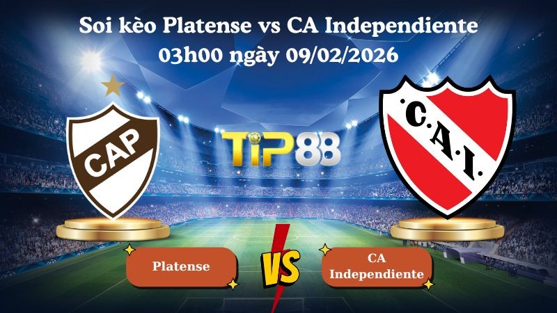 TIP88 Nhận định soi kèo Platense vs CA Independiente 03h00 ngày 09/02/2026 - VĐQG Argentina