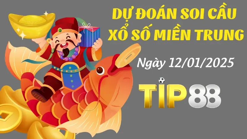 TIP88 Dự Đoán Soi Cầu Miền Trung Ngày 12/01/2025 Hay Nhất