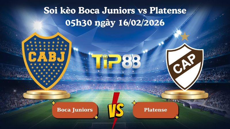 TIP88 Nhận định soi kèo Boca Juniors vs Platense 05h30 ngày 16/02/2026 - VĐQG Argentina